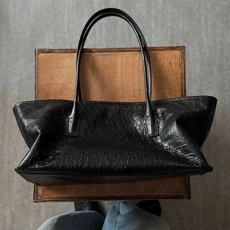 Retro Crocodile Embossed Handb - đánh giá và giá Luxury Bags Tote