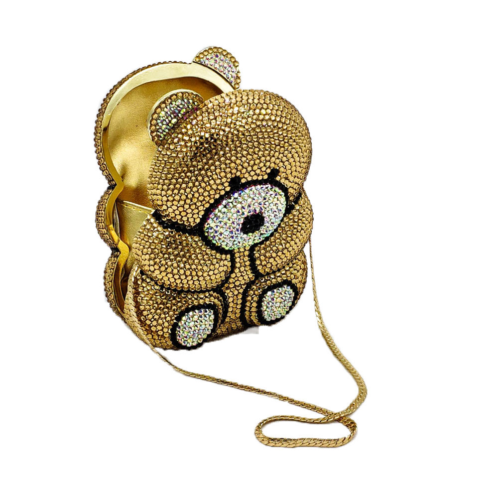 Cute Bear Rhinestone Evening B - đánh giá và giá Luxury Bags Cute