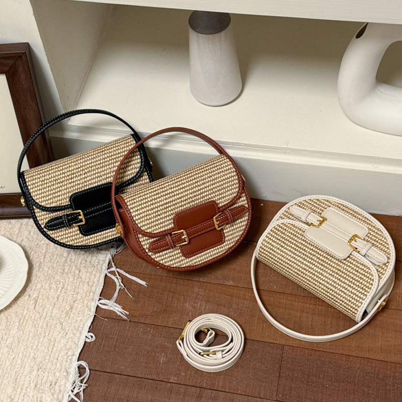 England Style Mini Straw Saddl - đánh giá và giá Luxury Bags Leather