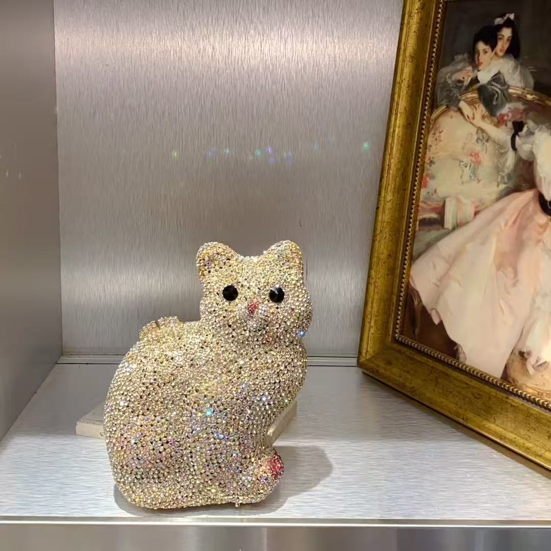 Gold Cute Cat Shape Women Hand - đánh giá và giá Luxury Bags Cute