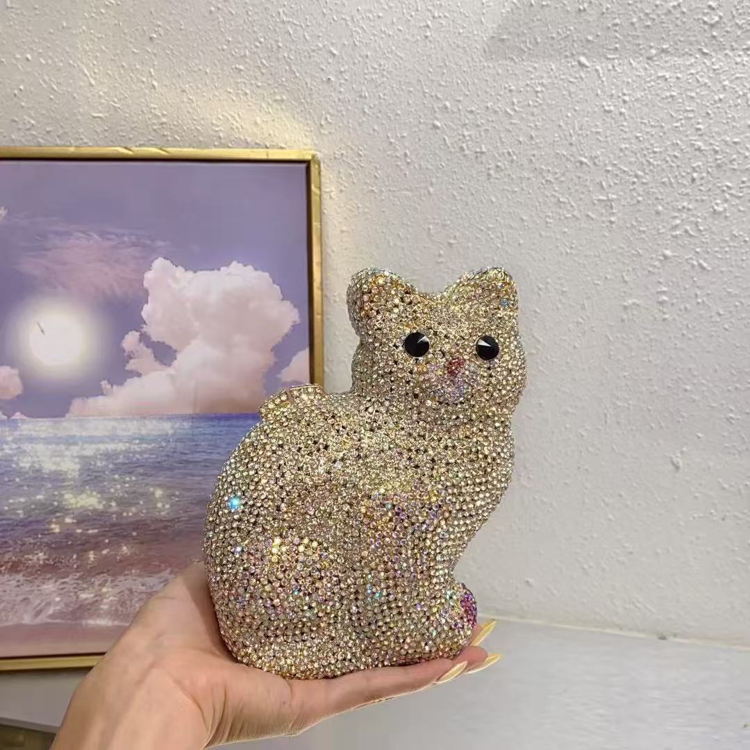 Gold Cute Cat Shape Women Hand - đánh giá và giá Luxury Bags Cute